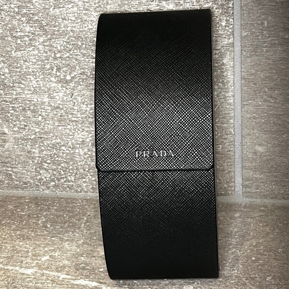 Prada Saffiano Black Hard Shell Glasses Case - Picture 1 of 3